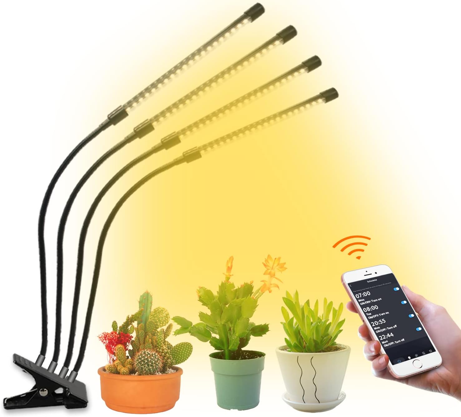 Smart WiFi Led Grow Light, Dimmable Full Spectrum